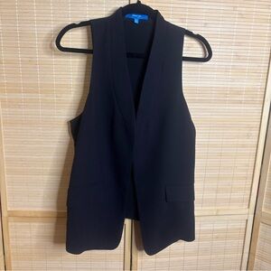 Derek Lam Vest Womens M Black Sleeveless Crepe Blazer Jacket